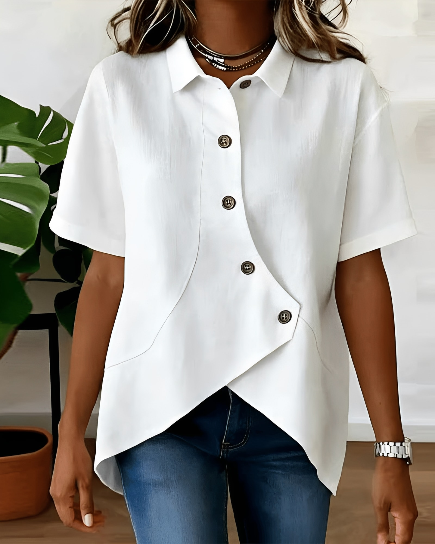 MOREAU LYON | WOMEN'S LINEN BLEND SHIRT