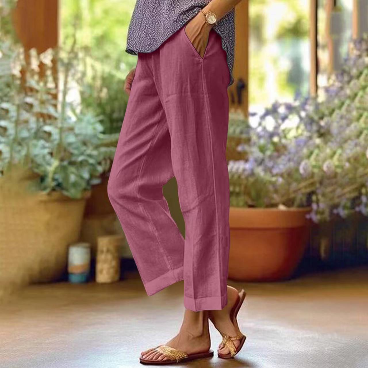 TREMBLAY MONTRÉAL | PANTALON COUPE RELAXÉE EN LIN POUR FEMME