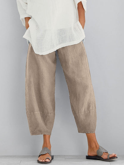MOREAU LYON | PANTALONS CROP EN COTON POUR FEMME