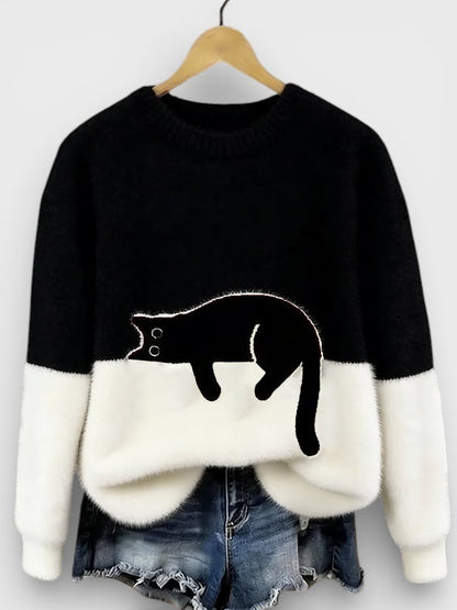 MOREAU LYON | PULL IMPRIMÉ FÉLIN POUR FEMMES