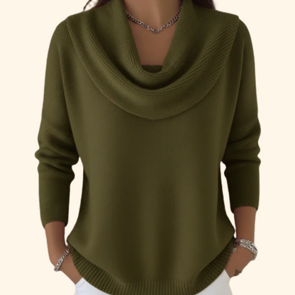 MOREAU LYON | Women's Elegant Collar Sweater