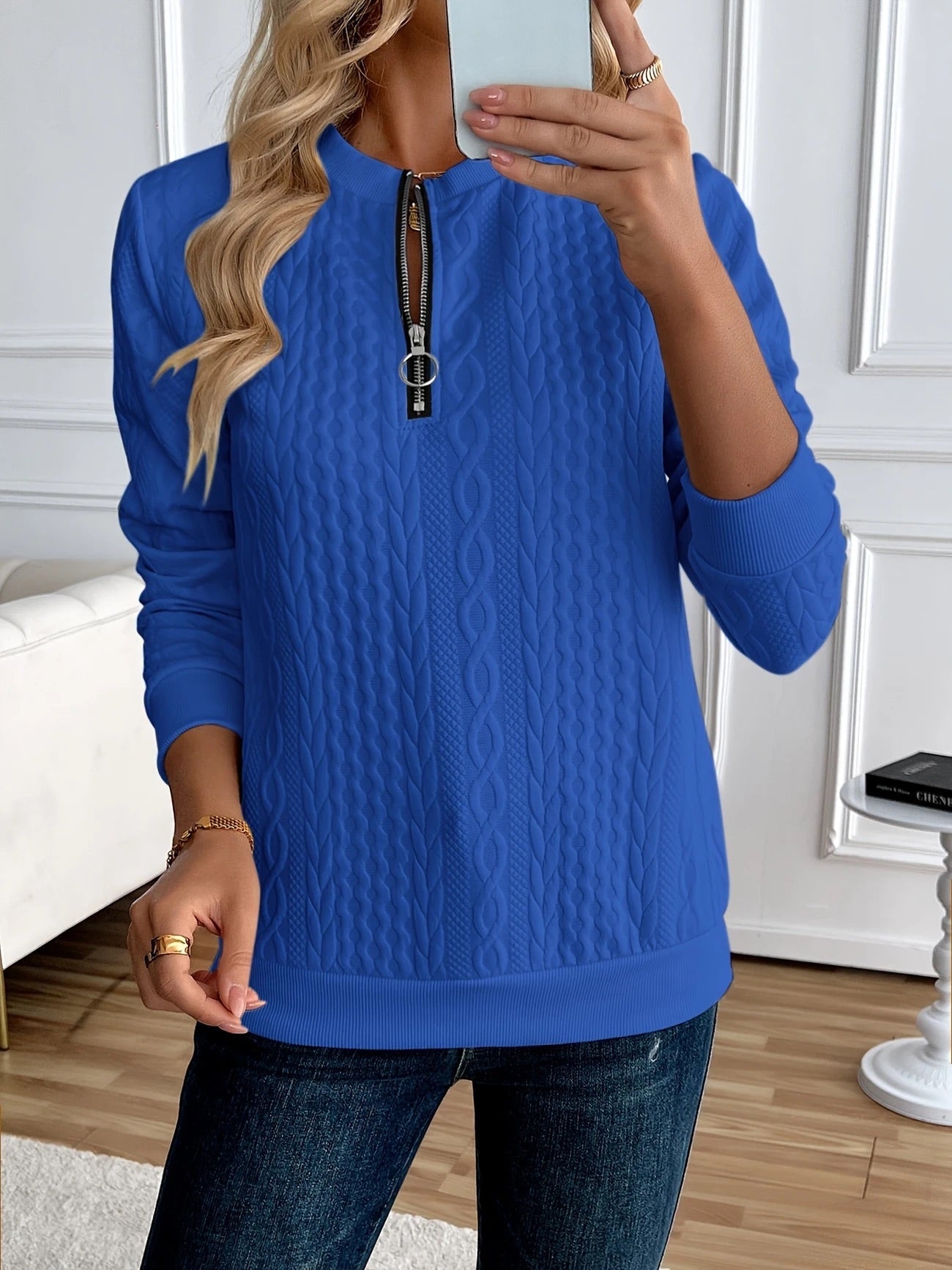 MOREAU LYON | VESTE ZIPPÉE TEXTURÉE POUR FEMMES