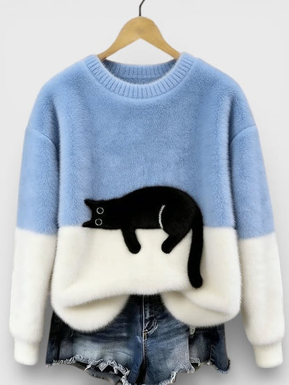 MOREAU LYON | PULL IMPRIMÉ FÉLIN POUR FEMMES