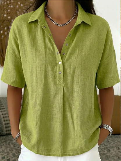 MOREAU LYON | BLOUSE BOUTONNÉE COL V FEMME