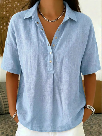 MOREAU LYON | WOMEN'S V-NECK BLOUSE