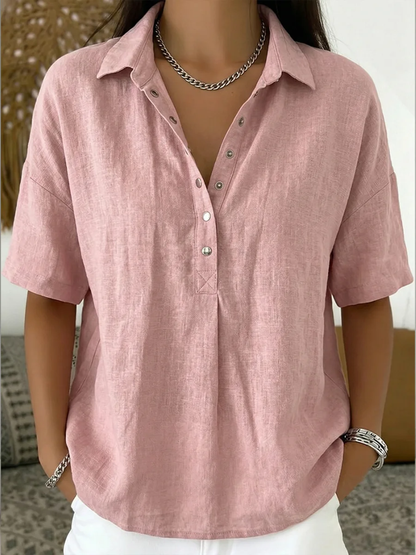 MOREAU LYON | WOMEN'S V-NECK BLOUSE