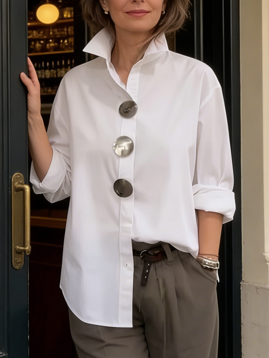 MOREAU LYON | WOMEN'S CLASSIC BUTTON-UP BLOUSE