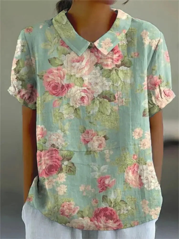 MOREAU LYON | CHEMISE FLORALE DE PRINTEMPS POUR FEMMES