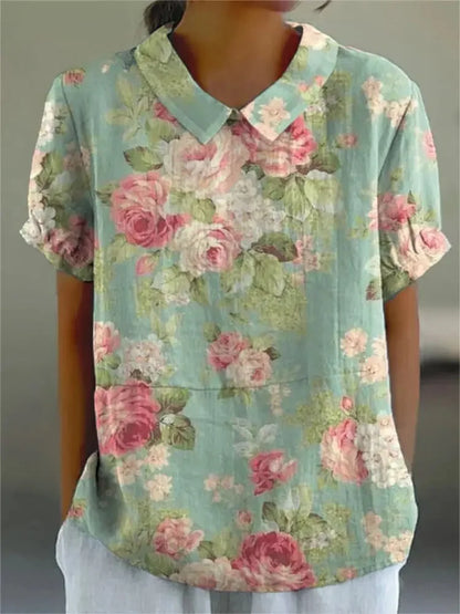 MOREAU LYON | CHEMISE FLORALE DE PRINTEMPS POUR FEMMES
