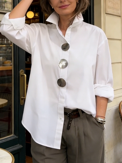 MOREAU LYON | WOMEN'S CLASSIC BUTTON-UP BLOUSE