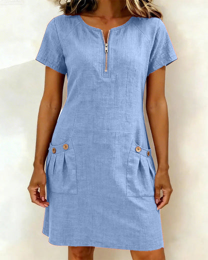 MOREAU LYON | ROBE EN MÉLANGE DE LIN POUR FEMMES