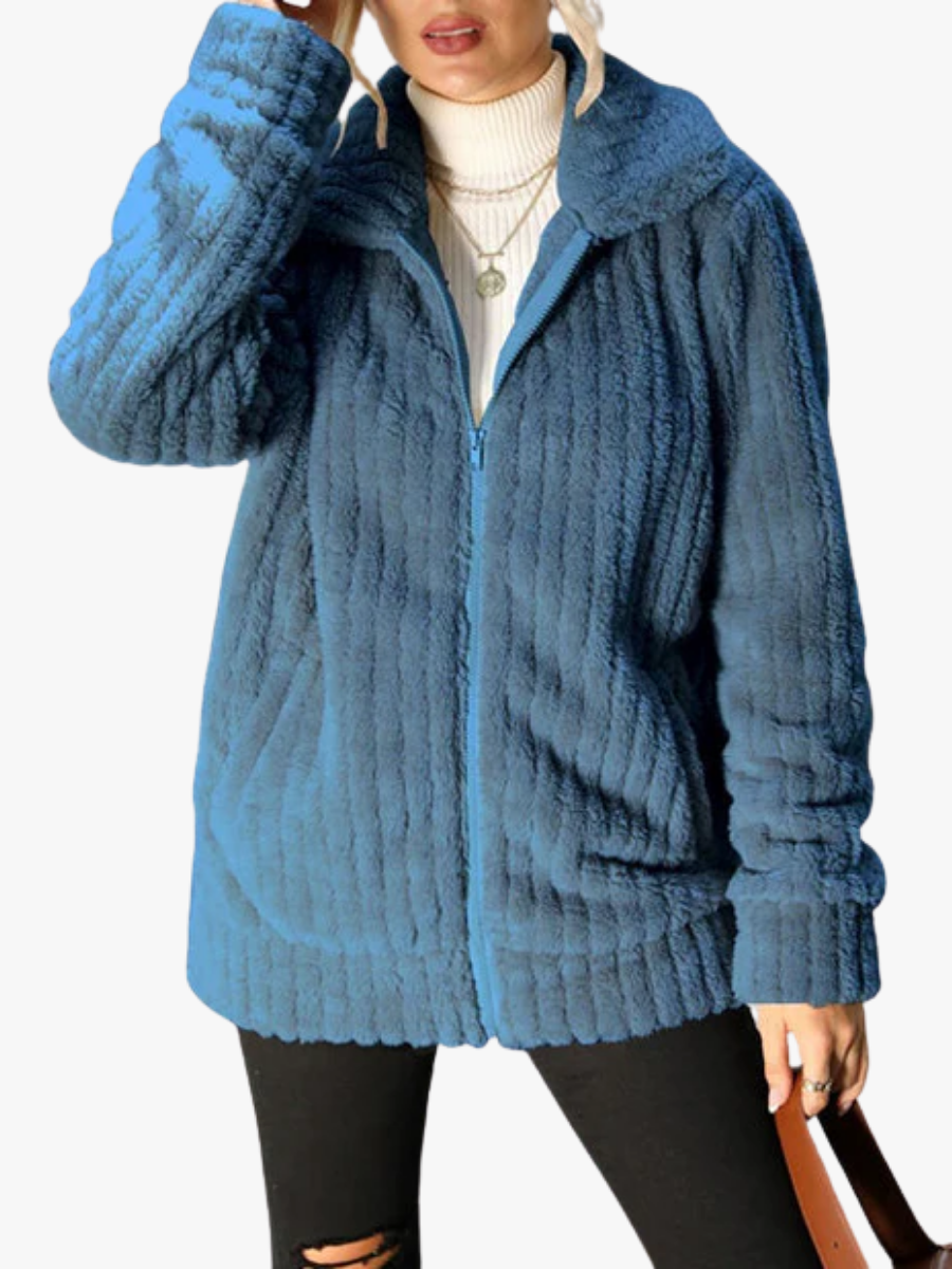 MOREAU LYON | MANTEAU EN PELUCHE FEMME