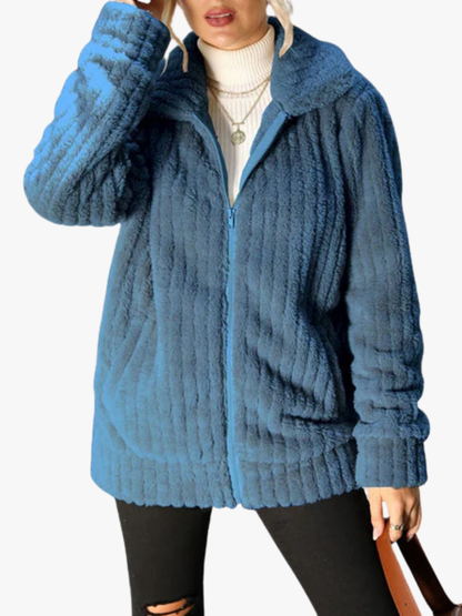 MOREAU LYON | MANTEAU EN PELUCHE FEMME