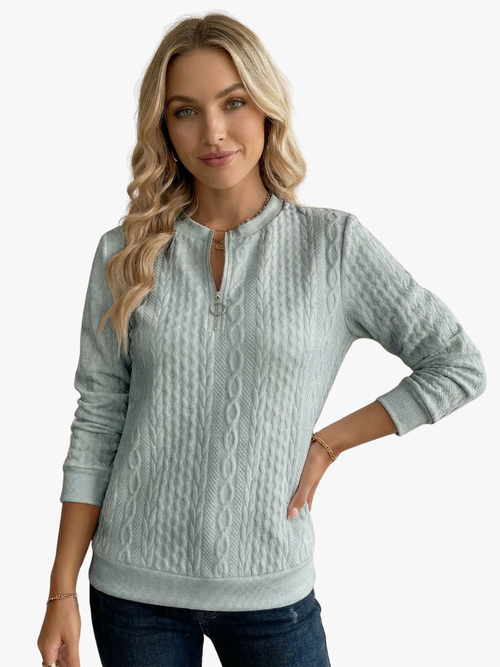 MOREAU LYON | VESTE ZIPPÉE TEXTURÉE POUR FEMMES