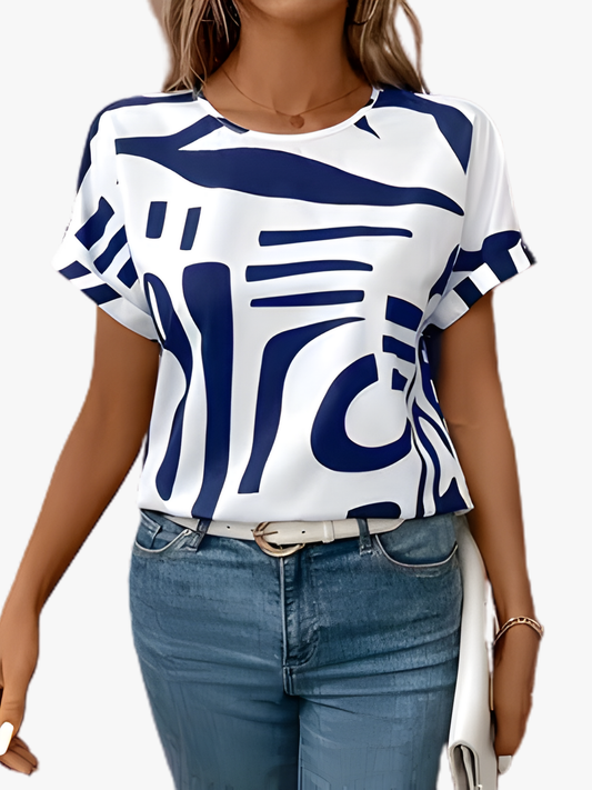 MOREAU LYON | T-SHIRT IMPRIMÉ ABSTRAIT POUR FEMME