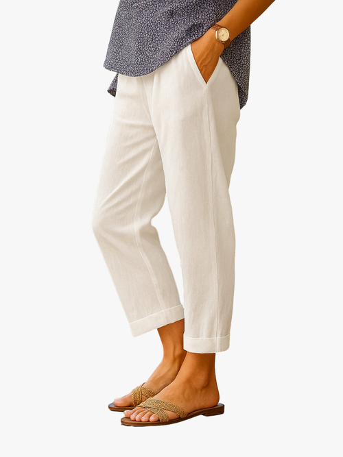 TREMBLAY MONTRÉAL | PANTALON COUPE RELAXÉE EN LIN POUR FEMME