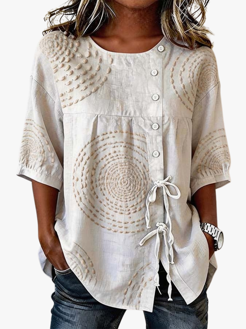 MOREAU LYON | TOP BRODÉ CLASSIQUE POUR FEMME