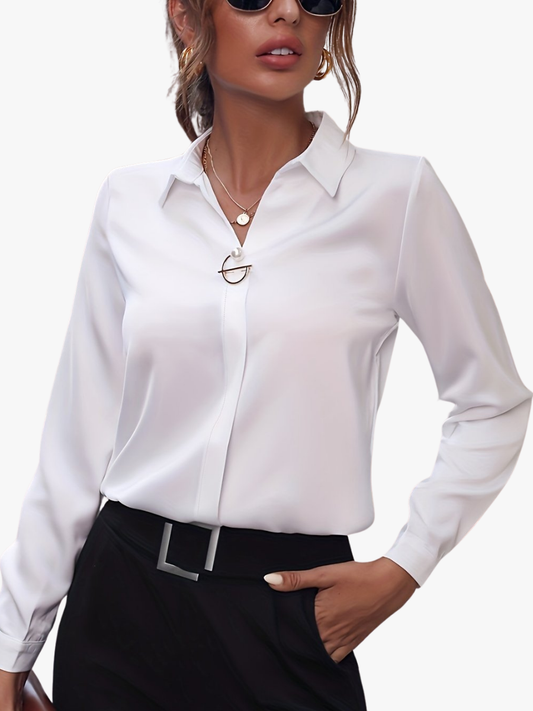 MOREAU LYON | CHEMISE CLASSIQUE À MANCHES LONGUES POUR FEMMES