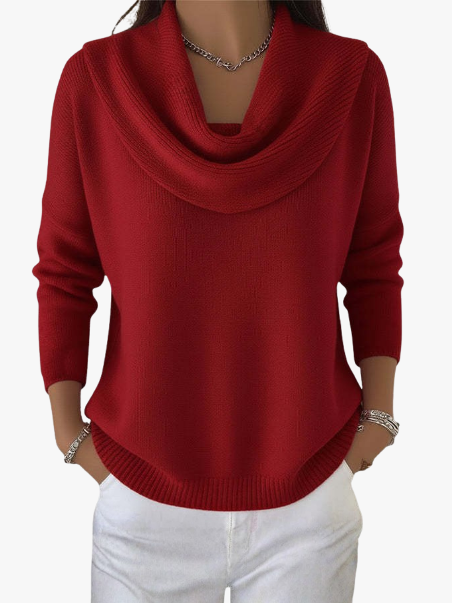 MOREAU LYON | Women's Elegant Collar Sweater