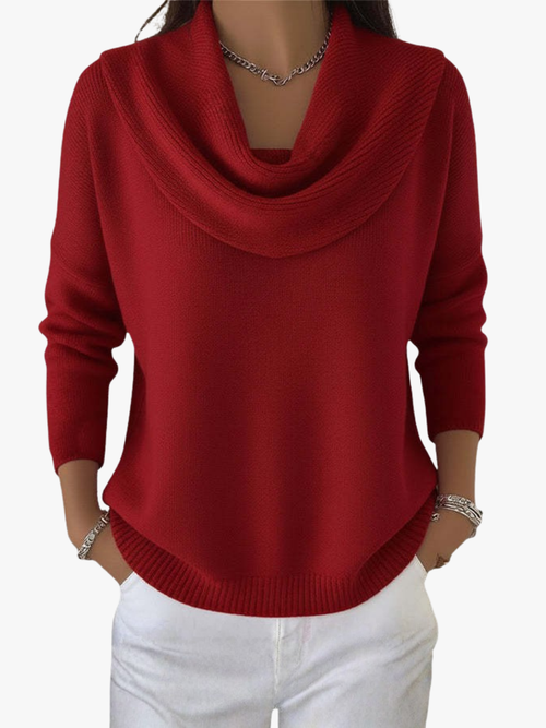 MOREAU LYON | Women's Elegant Collar Sweater