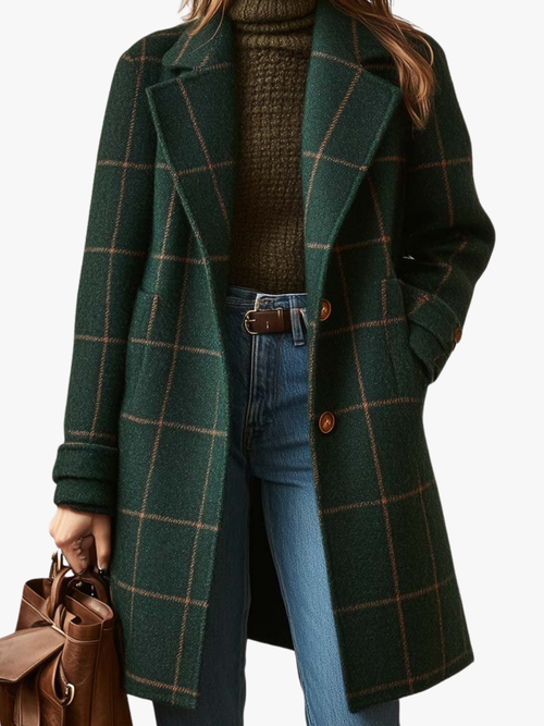 MOREAU LYON | WOMEN'S CHECKERED COAT