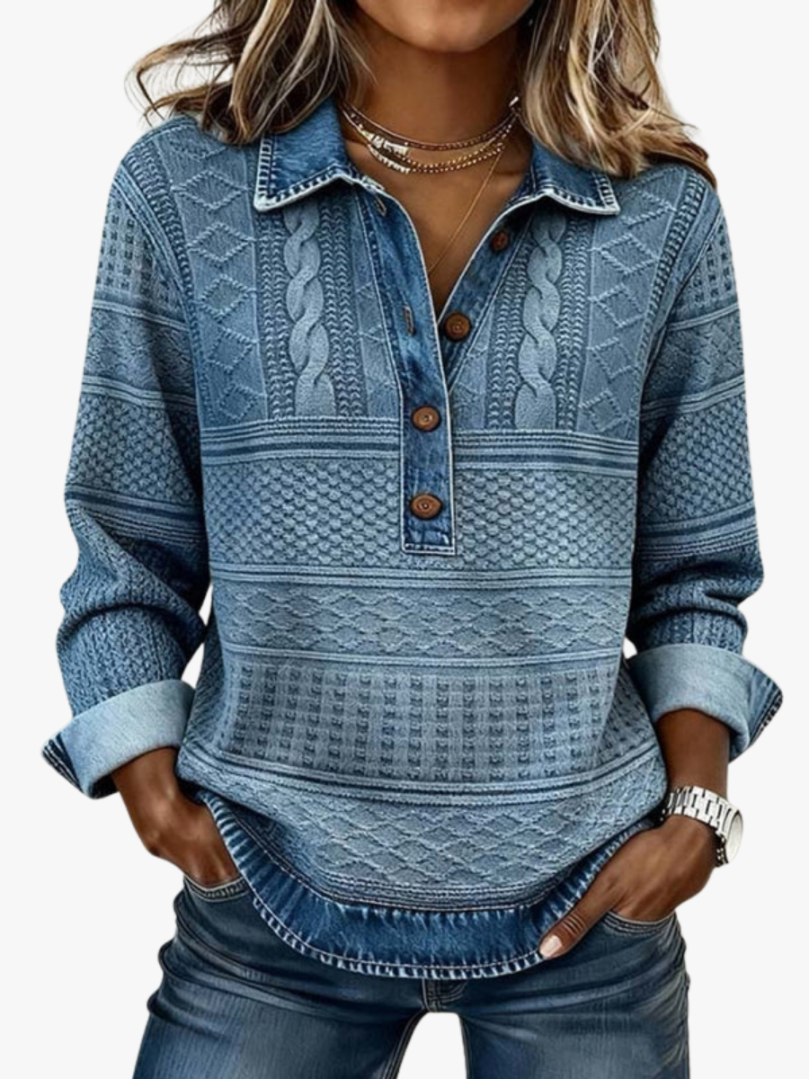 MOREAU LYON | BLOUSE IMPRIMÉE VINTAGE POUR FEMMES
