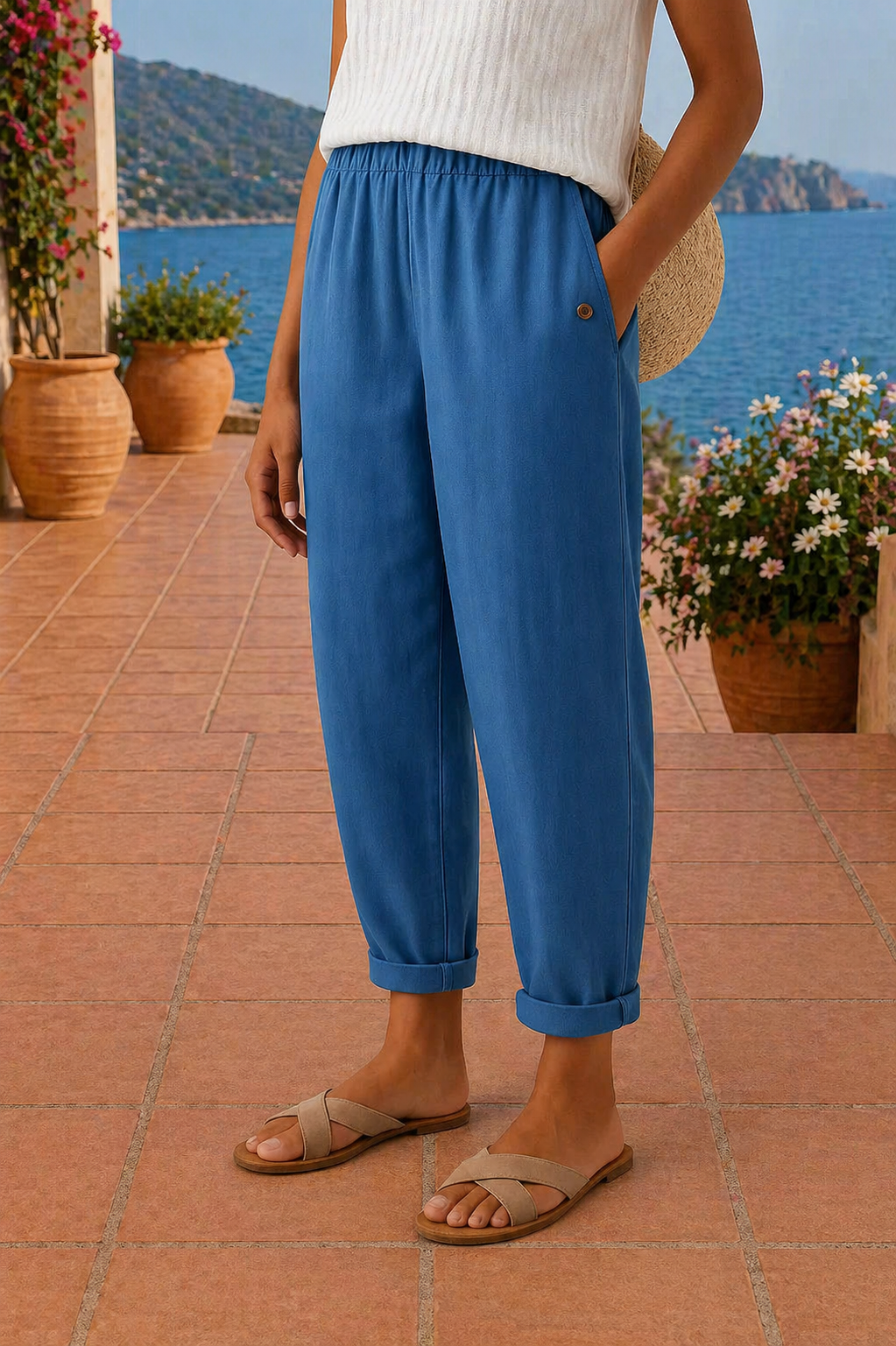 MOREAU LYON | PANTALONS CHICS EN LIN POUR FEMMES - ÉTÉ