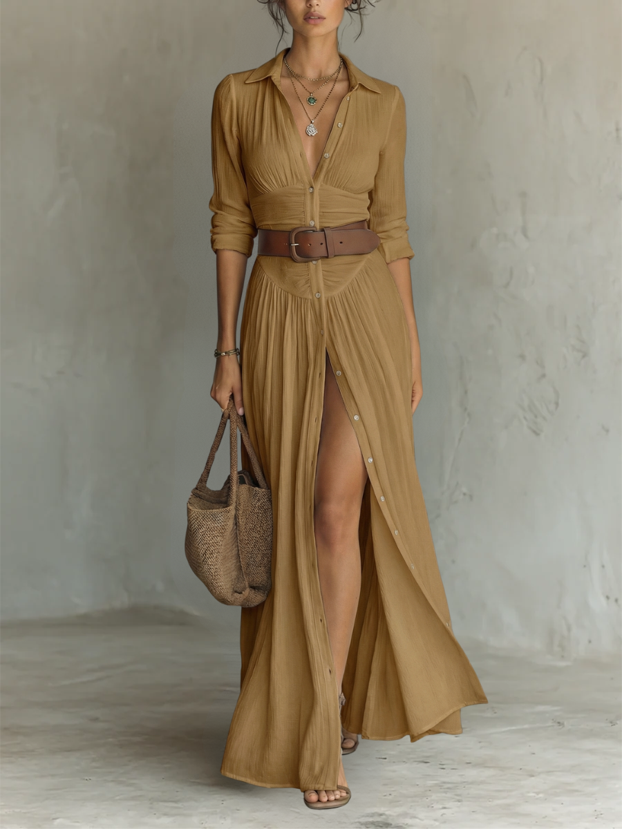 MOREAU LYON | ROBE LONGUE ÉLÉGANTE POUR FEMME