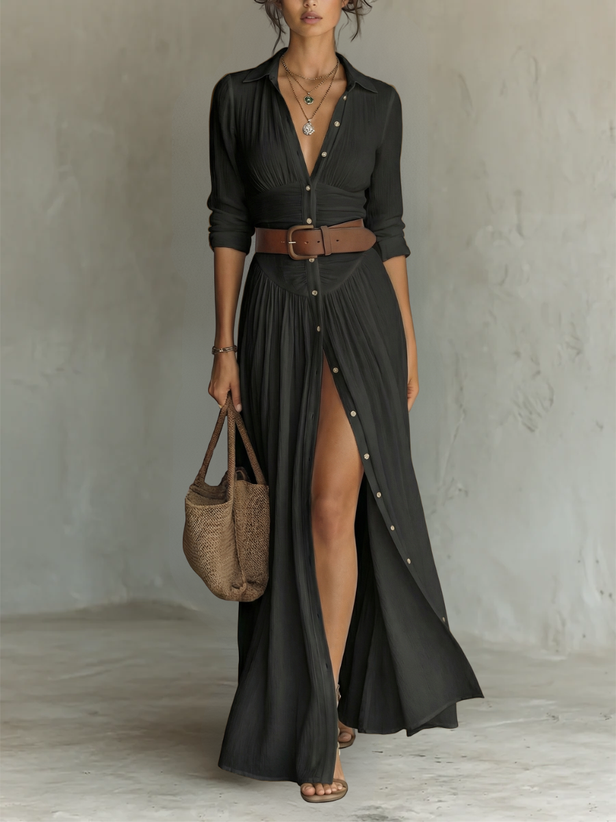 MOREAU LYON | ROBE LONGUE ÉLÉGANTE POUR FEMME