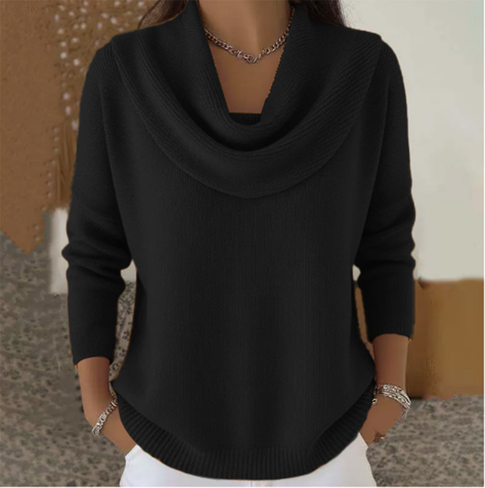 MOREAU LYON | Women's Elegant Collar Sweater