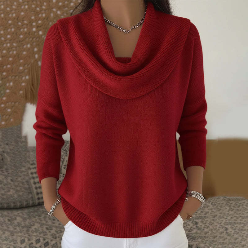 MOREAU LYON | Women's Elegant Collar Sweater
