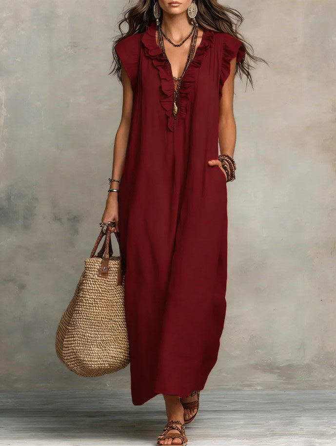 MOREAU LYON | Robe bohème chic fluide pour femmes
