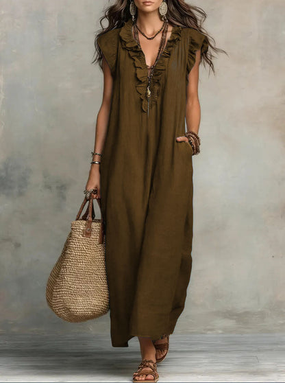 MOREAU LYON | Robe bohème chic fluide pour femmes