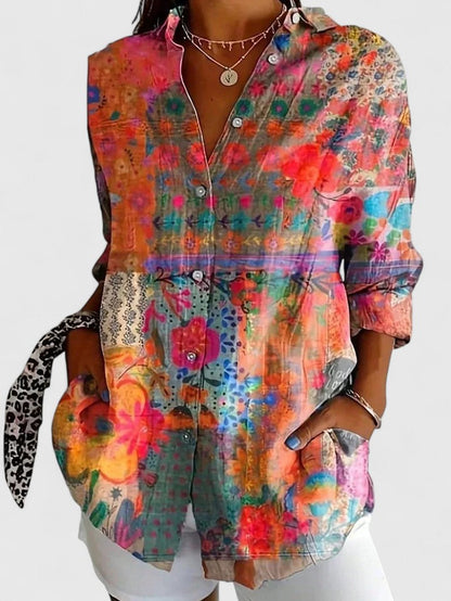 MOREAU LYON | BLOUSE CLASSIQUE IMPRIMÉE POUR FEMME