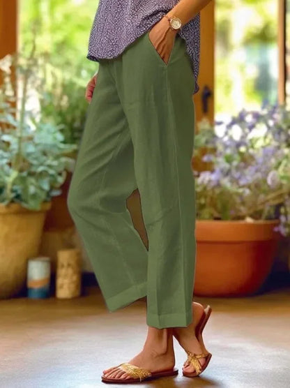 TREMBLAY MONTRÉAL | PANTALON COUPE RELAXÉE EN LIN POUR FEMME