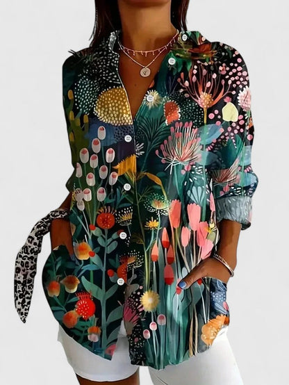 MOREAU LYON | BLOUSE CLASSIQUE IMPRIMÉE POUR FEMME