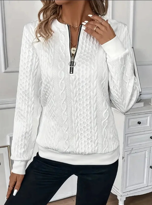MOREAU LYON | VESTE ZIPPÉE TEXTURÉE POUR FEMMES