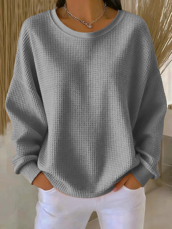 MOREAU LYON | PULL OVERSIZE EN MAILLE GAUFRÉE POUR FEMME