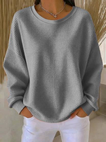 MOREAU LYON | PULL OVERSIZE EN MAILLE GAUFRÉE POUR FEMME