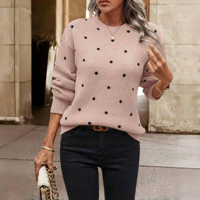 MOREAU LYON | WOMEN'S POLKA DOT KNIT SWEATER