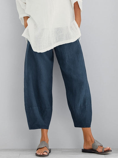 MOREAU LYON | PANTALONS CROP EN COTON POUR FEMME