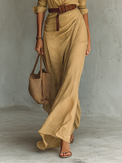 MOREAU LYON | WOMEN'S BELTED MAXI DRESS