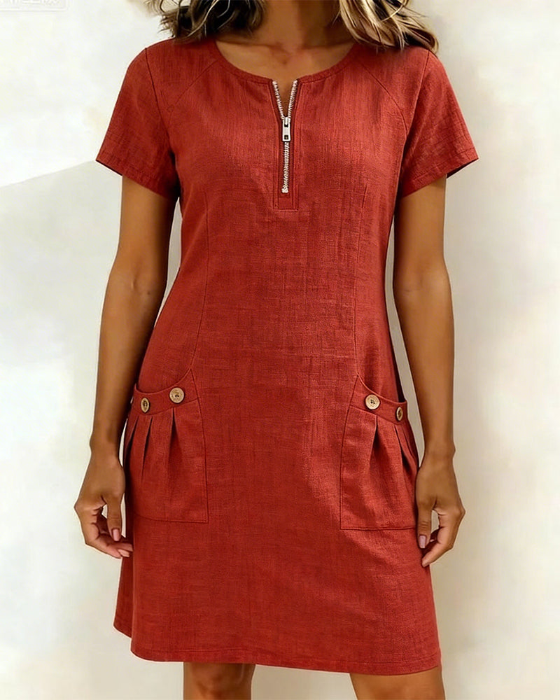 MOREAU LYON | ROBE EN MÉLANGE DE LIN POUR FEMMES