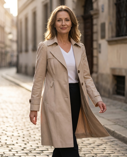 MOREAU LYON | ÉLÉGANT MANTEAU LONG ANCIEN POUR FEMMES