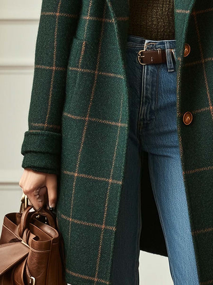 MOREAU LYON | WOMEN'S CHECKERED COAT