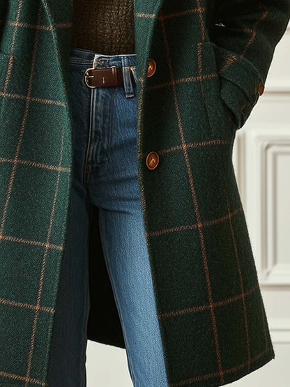 MOREAU LYON | WOMEN'S CHECKERED COAT