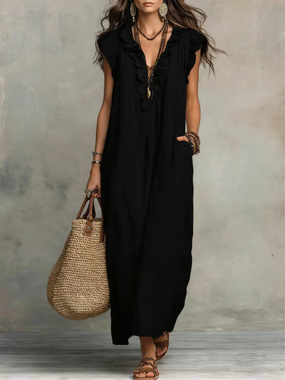 MOREAU LYON | Robe bohème chic fluide pour femmes