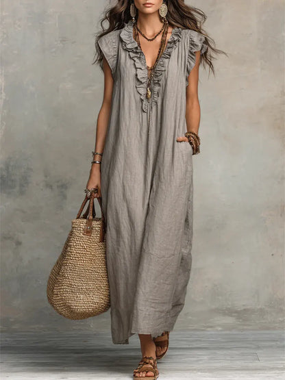 MOREAU LYON | Robe bohème chic fluide pour femmes