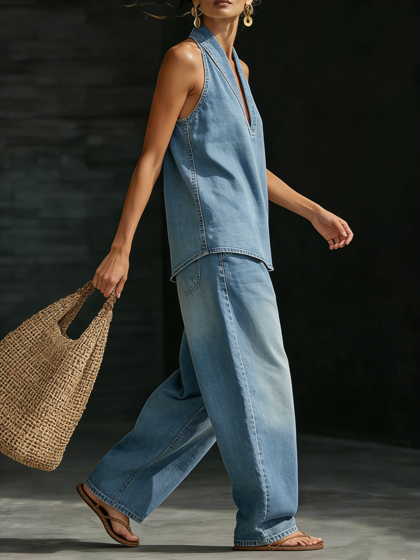 TREMBLAY MONTRÉAL | ENSEMBLE DE DENIM DEUX PIÈCES POUR FEMMES
