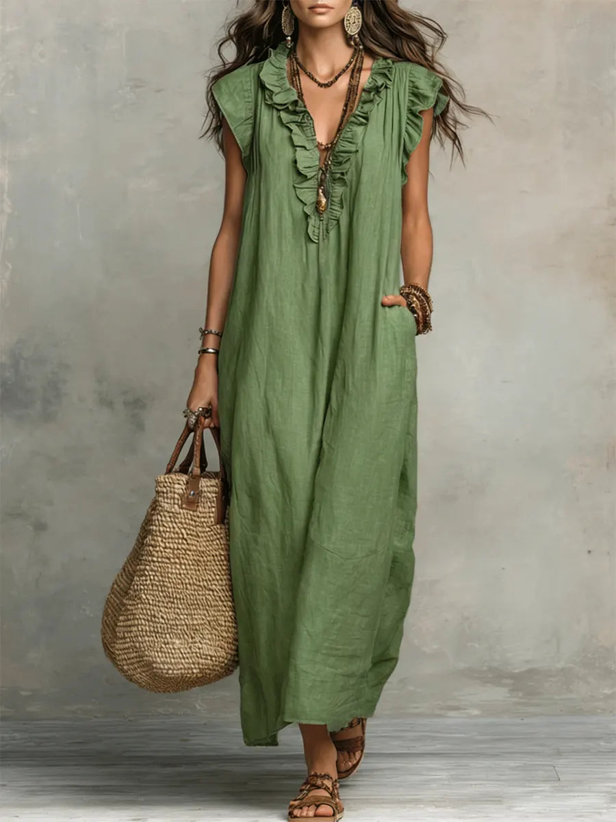 MOREAU LYON | Robe bohème chic fluide pour femmes